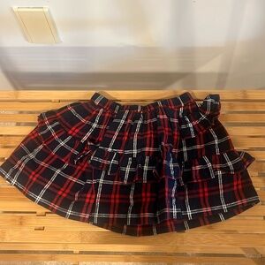 Crewcuts 3T tartan sparkle skirt